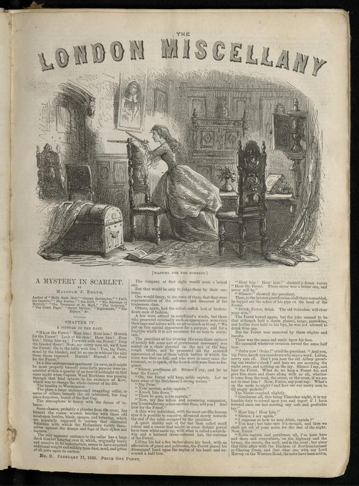"Waiting for the Robbers." The London Miscellany 2 (17 Feb 1866), 17