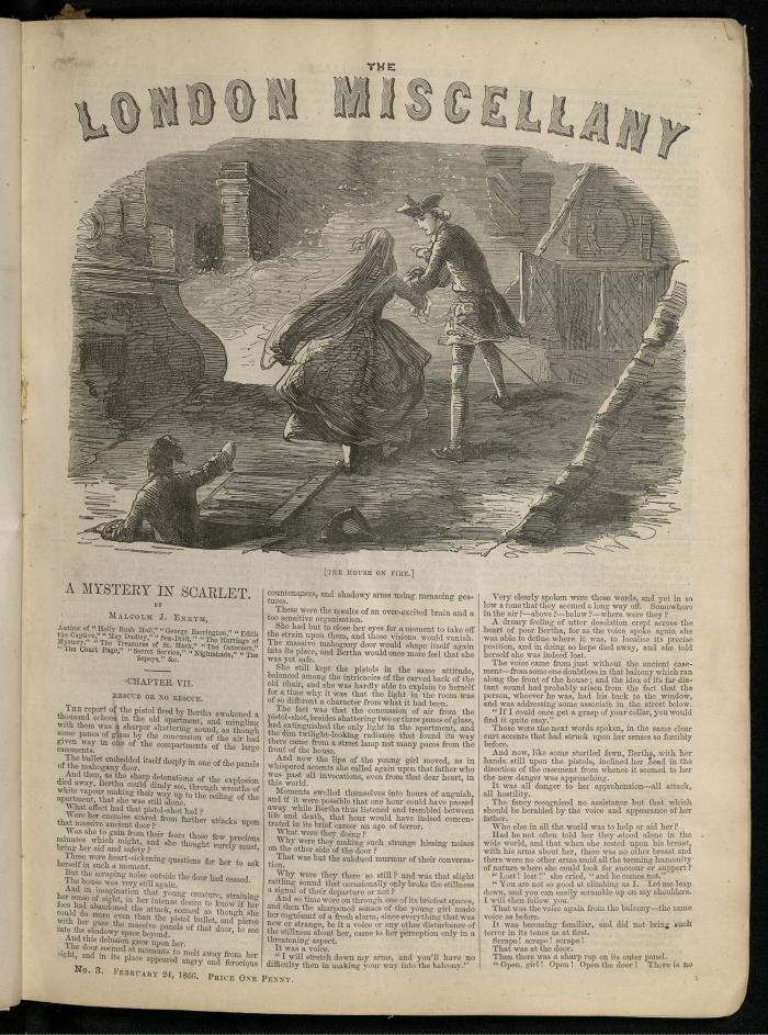 "The House on Fire." The London Miscellany 3 (24 Feb 1866), 33