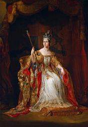Portrait of Queen Victoria's Coronation