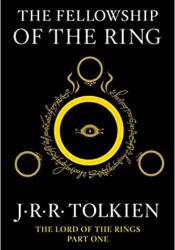 Cover of the book"The Fellowship of the Ring", where some figures that might be rings are seen