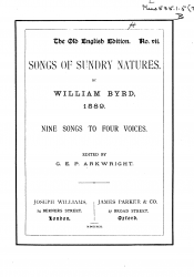 Songs of Sundrie Natures