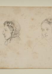 George Eliot, Sketches by Caroline Bray (ca. 1849)