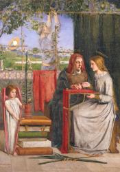 Dante Gabriel Rossetti, The Girlhood of Mary Virgin (1849).