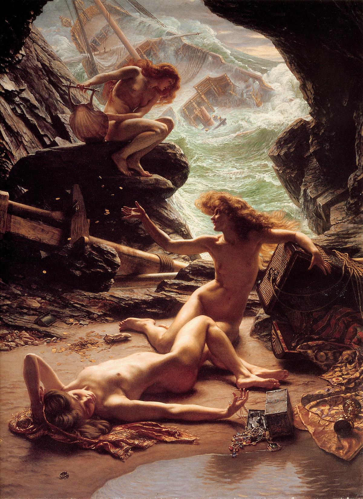 Edward Poynter's 1902 The Cave of the Storm Nymphs