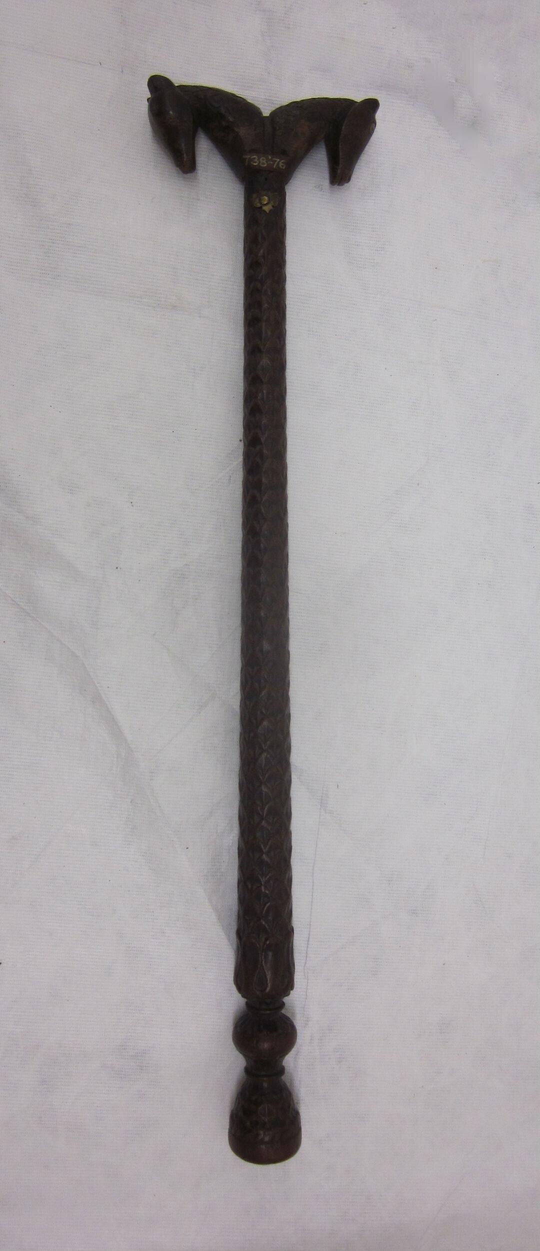 Woodworking/ Carved Wood of a crutch that was saved from the Victorian Era 