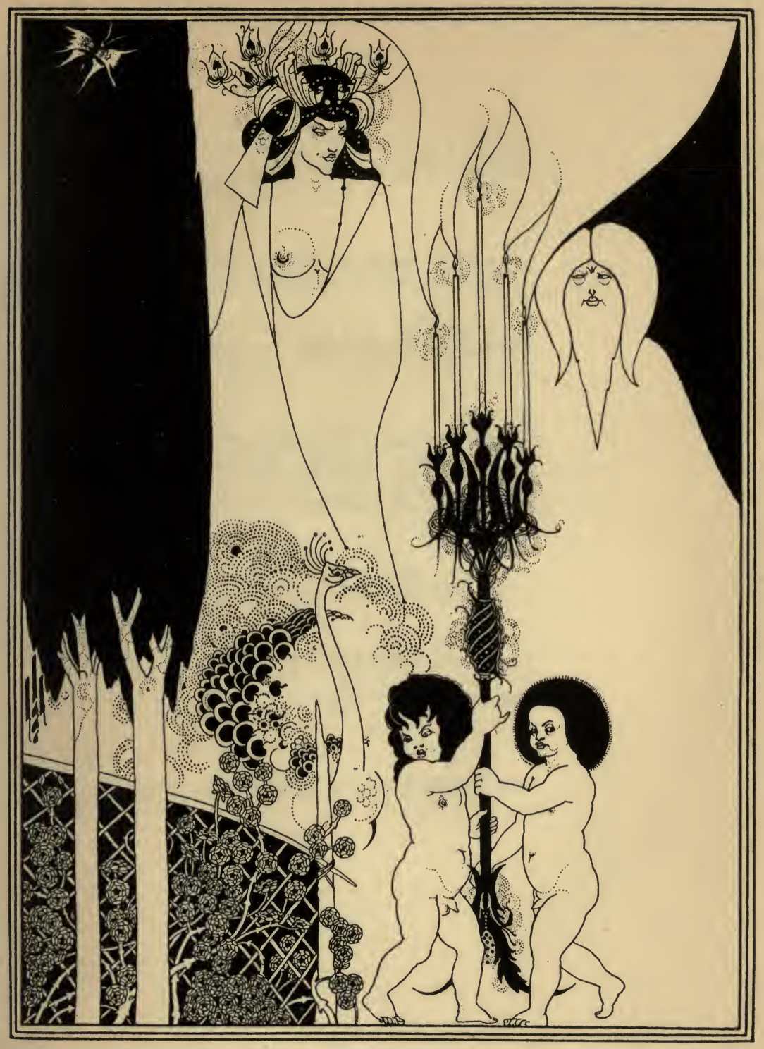 Eyes of Herod Illustration by Aubrey Beardsley as feature in Oscar Wilde's Salome, 1894. 