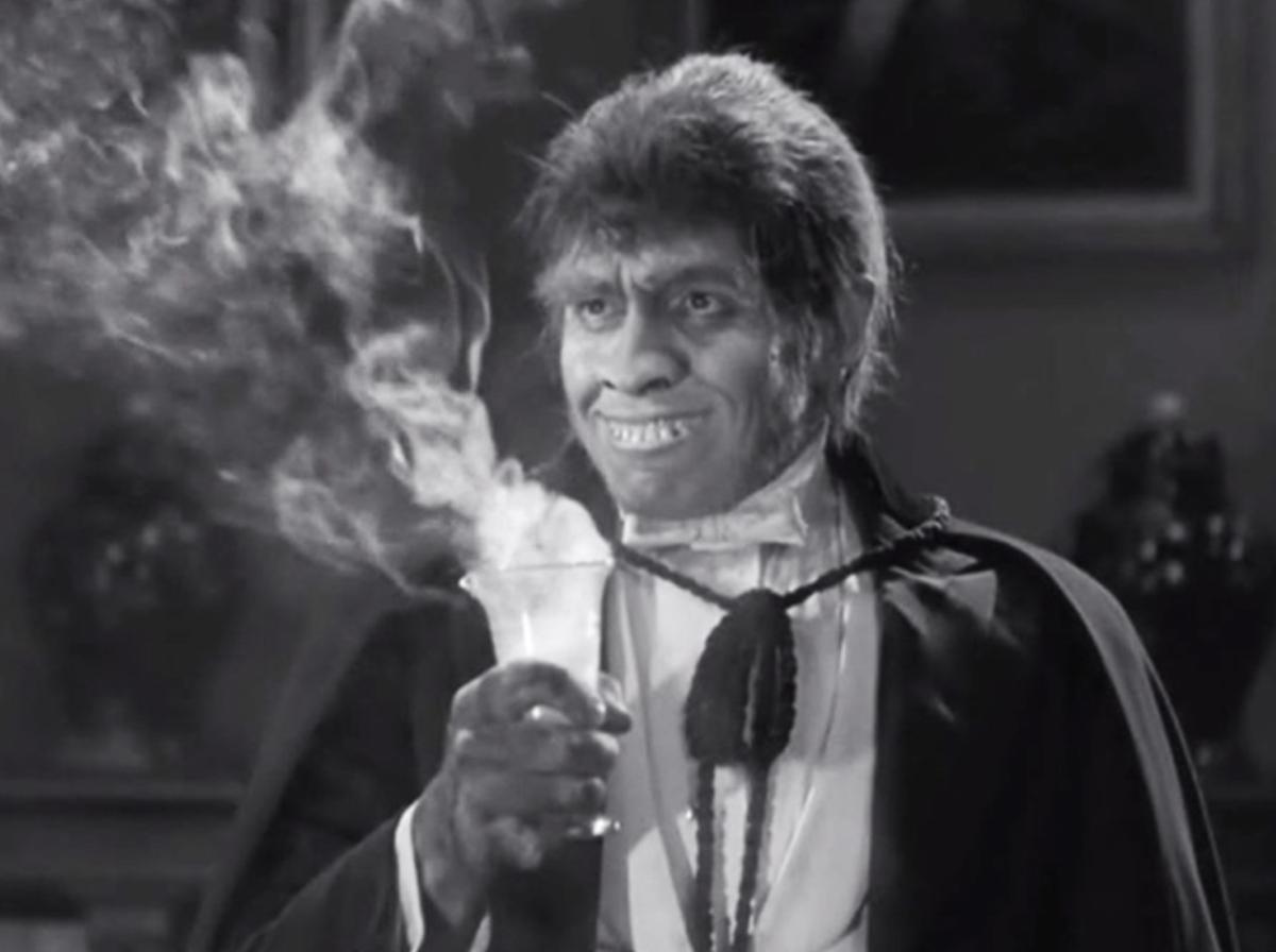 Hyde drinks the formula in front of Dr. Lanyon