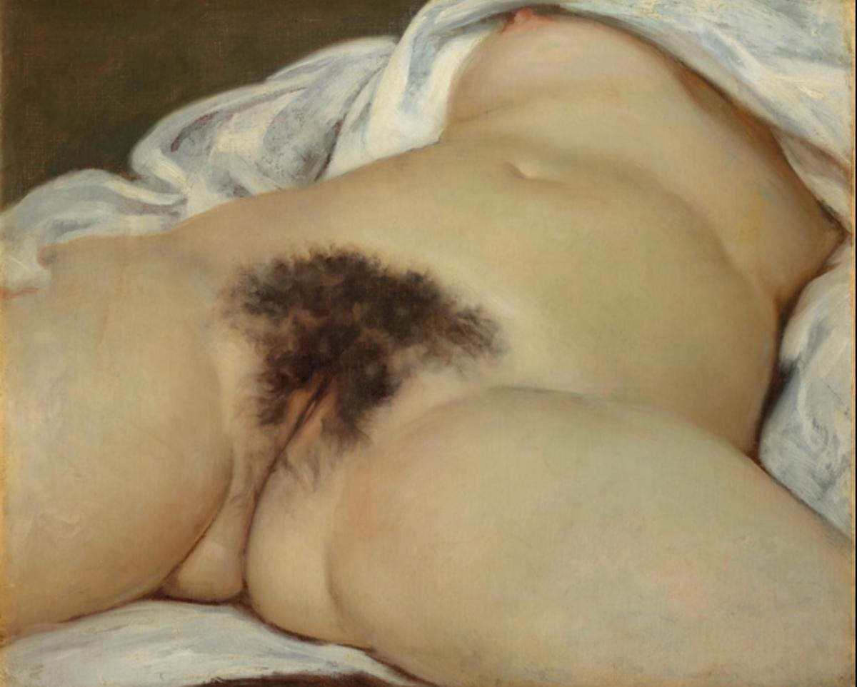 Catherine Opie’s 2004 Self-Portrait/Nursing, Catherine Opie’s 1993 Self Portrait/Cutting , Catherine Opie 1994 Self-Portrait/Pervert, GUSTAVE COURBET,  1868, L'Origine du monde