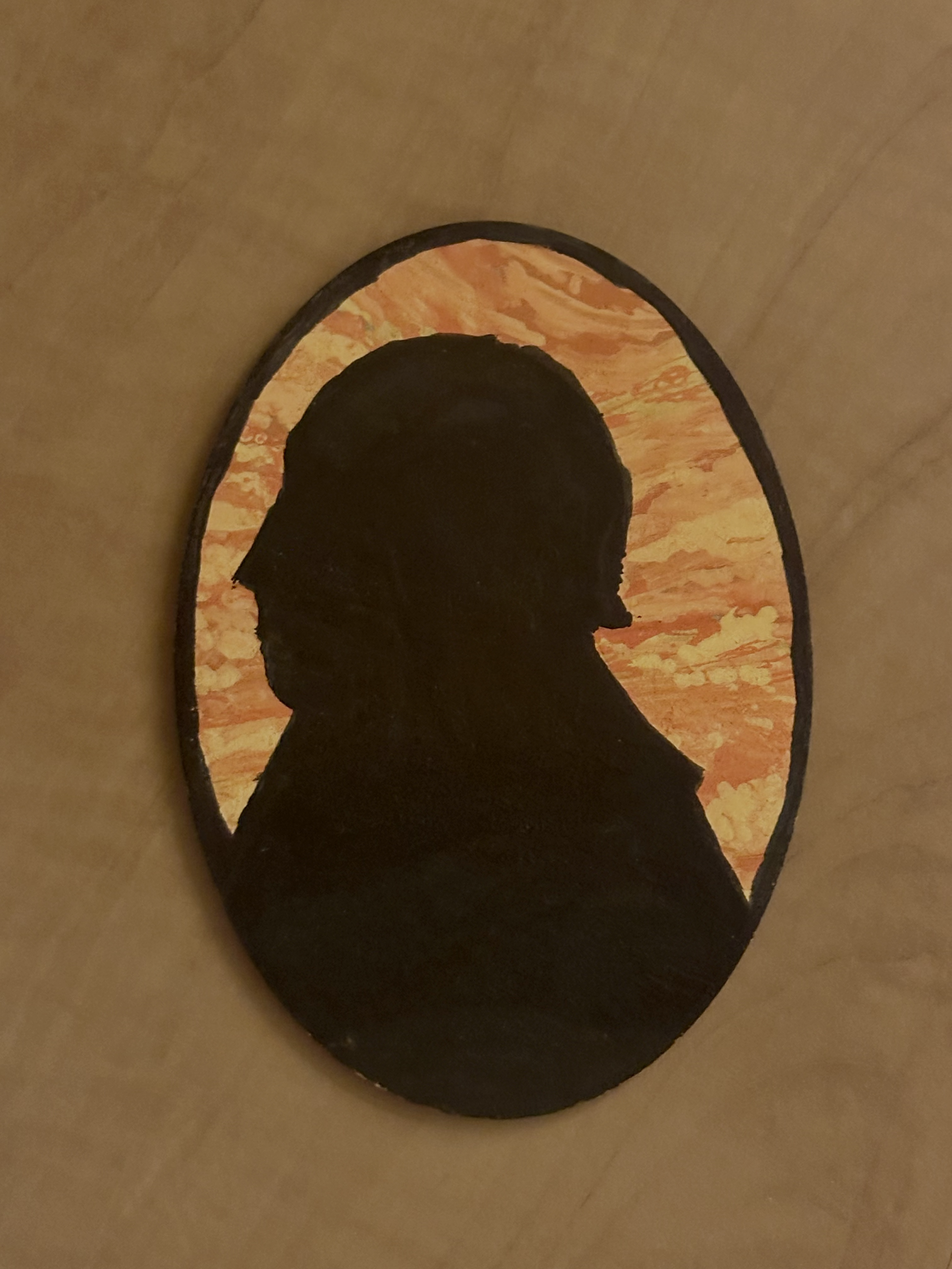 Silhouette of Reverand George Austen 