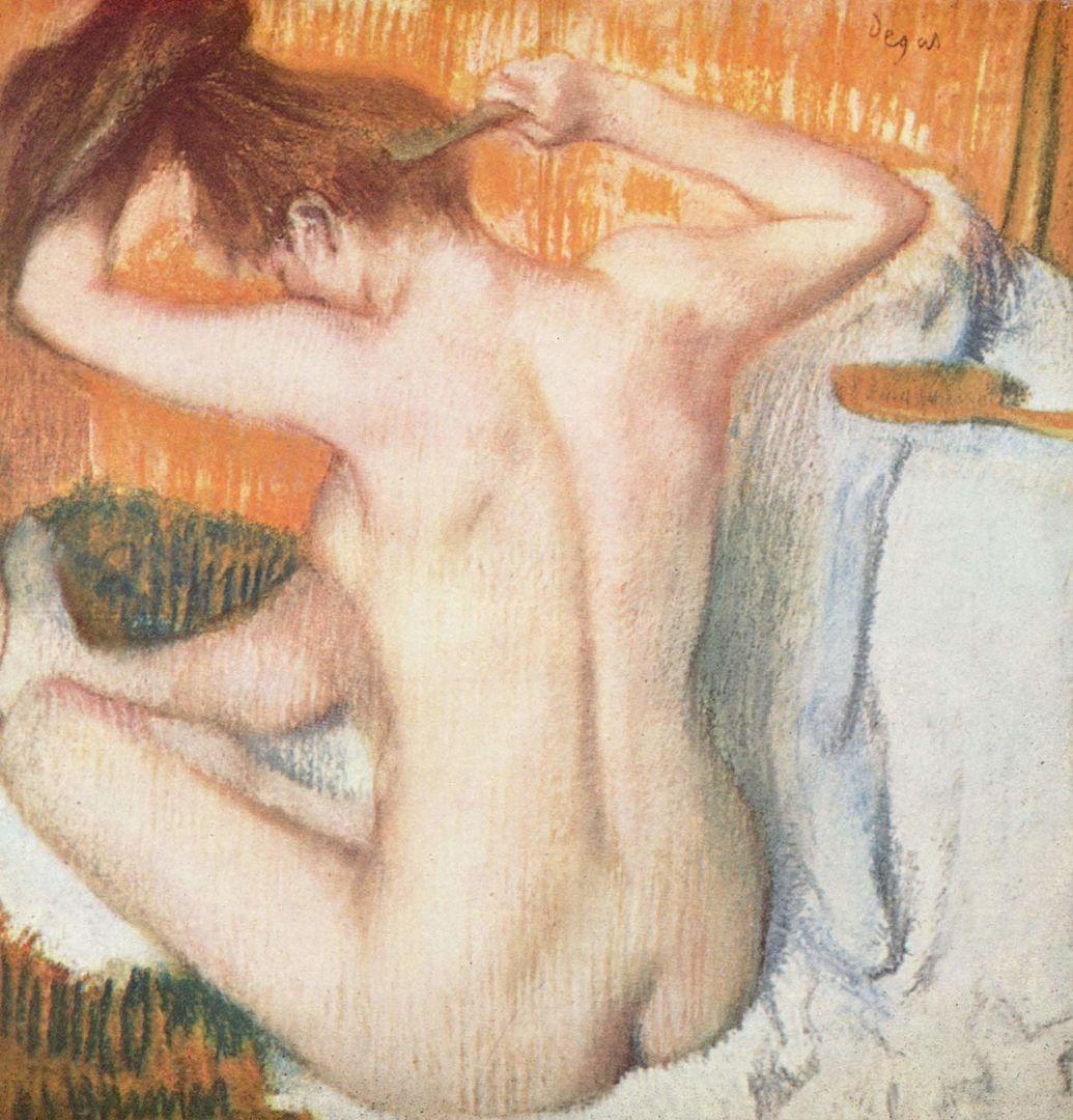 Edward Degas' 1884-86 La Toilette.