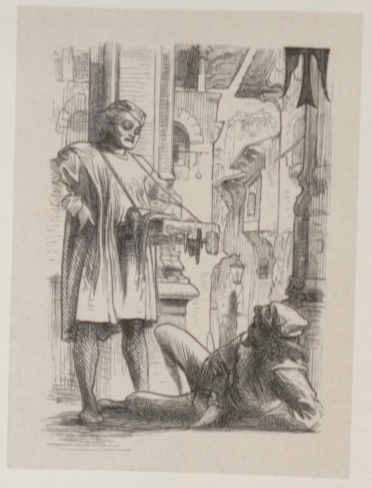 Illustration of the back of a castle, pg. 19