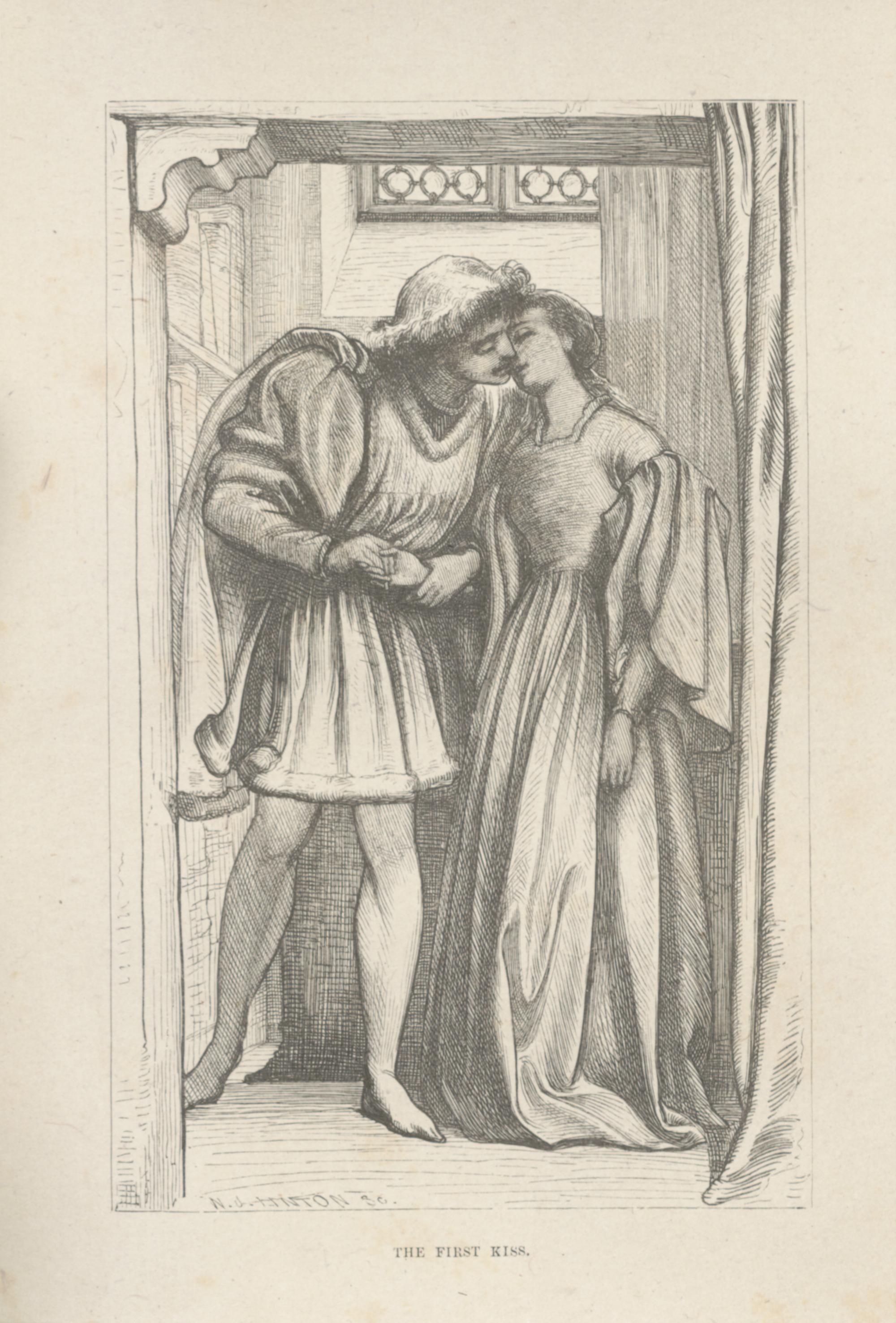 Full Plate Illustration of The First Kiss, pg. 177