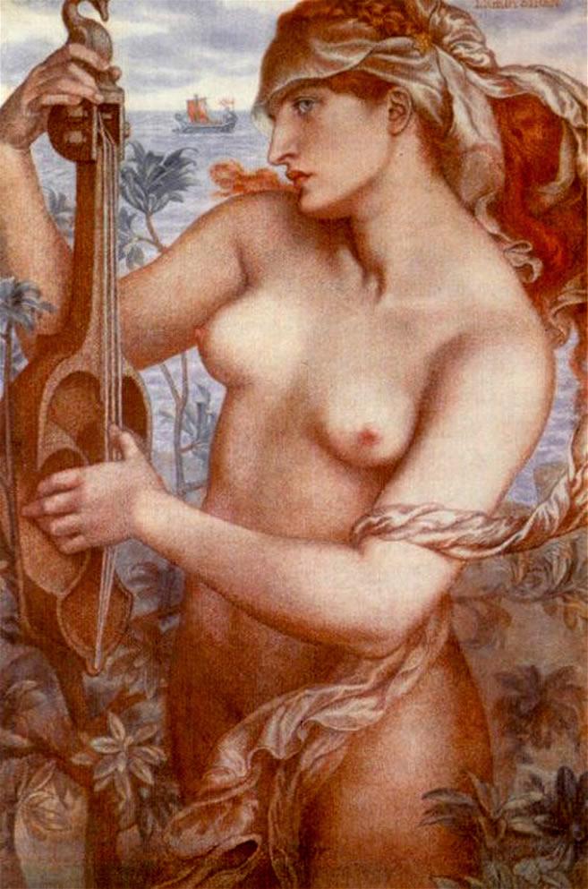 Dante Gabriel Rossetti's 1873 Ligeia Siren