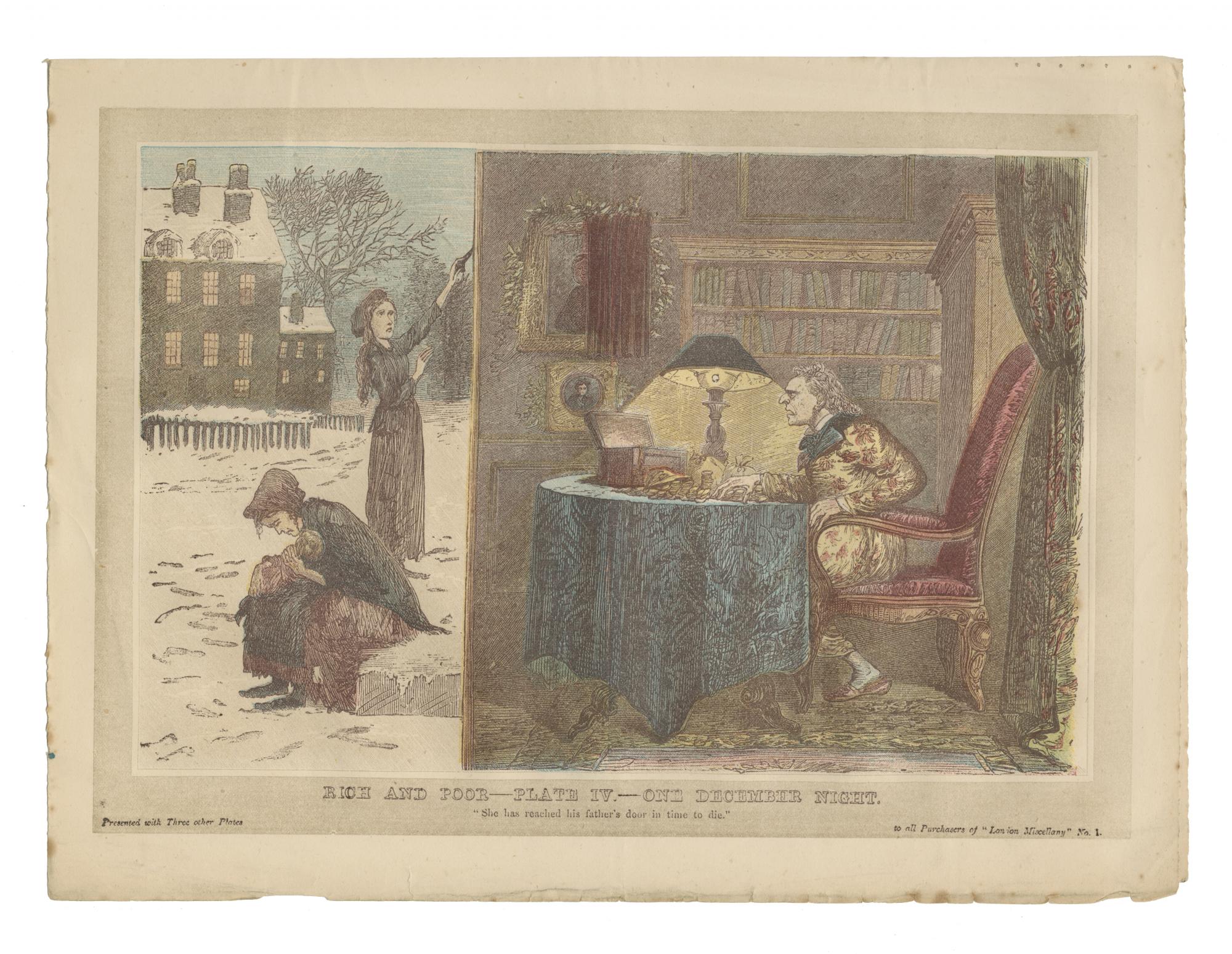 "Rich and Poor--Plate IV.---One December Night."