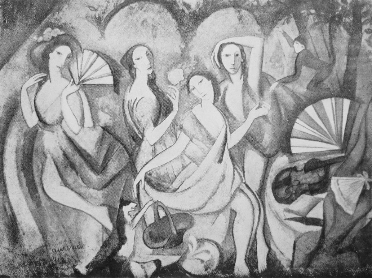 Marie Laurencin's 1911 La Toilette des jeunes filles (Die Jungen Damen)
