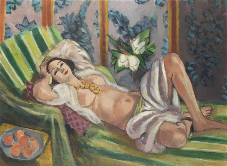 Matisse odalisque coucher aux magnolias