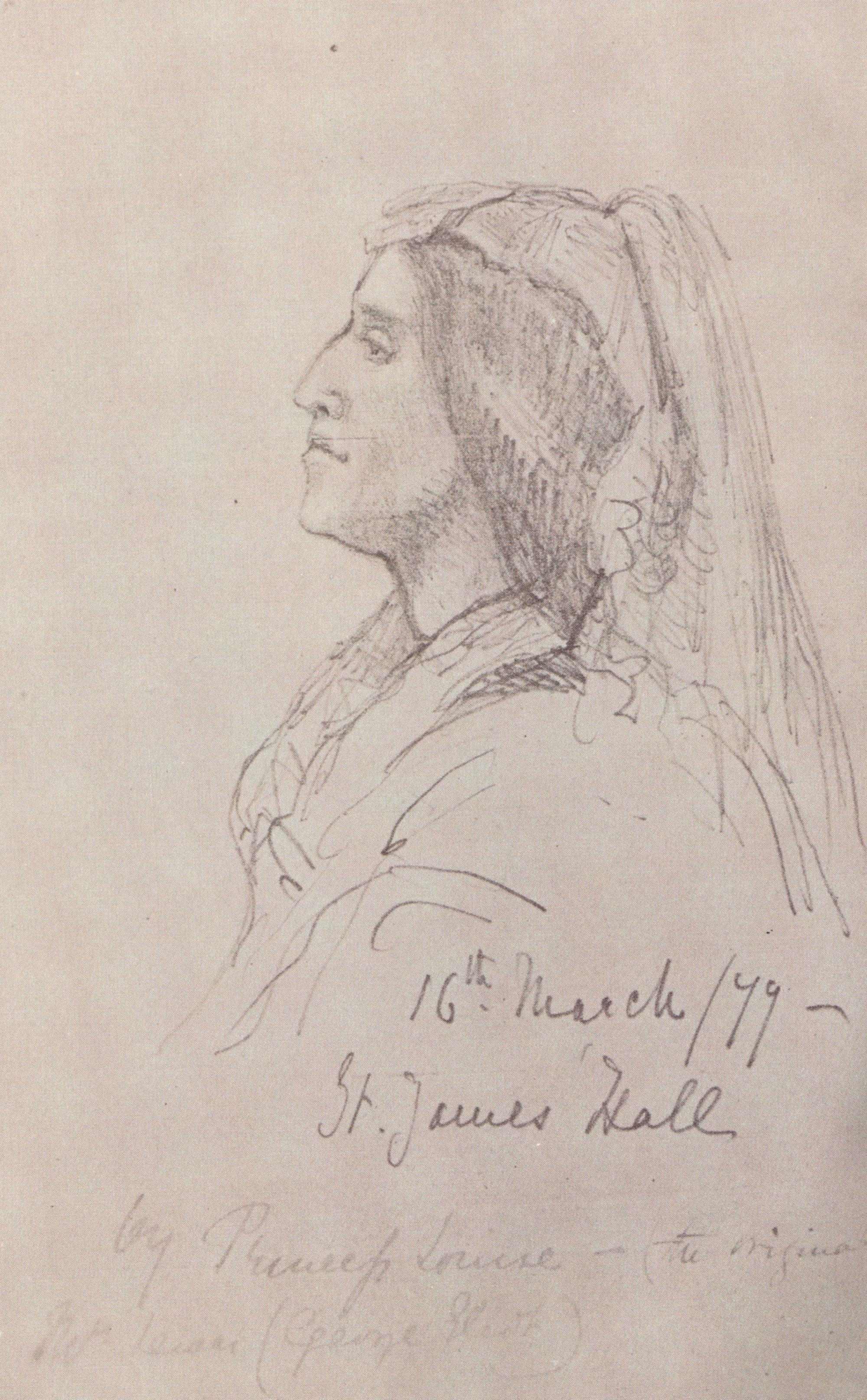 George Eliot, Sketch by Princess Louise (1877)