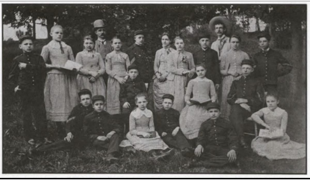 This a photo of Soldiers Orphans in 19th c