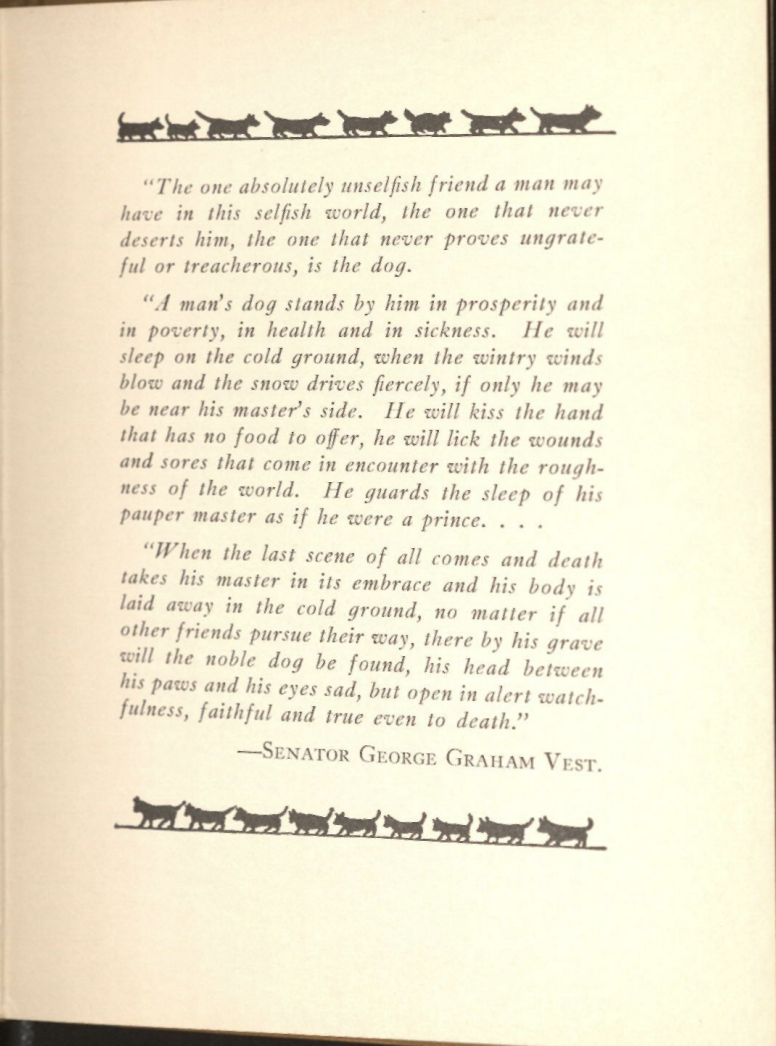 Opening Quote from Senator 