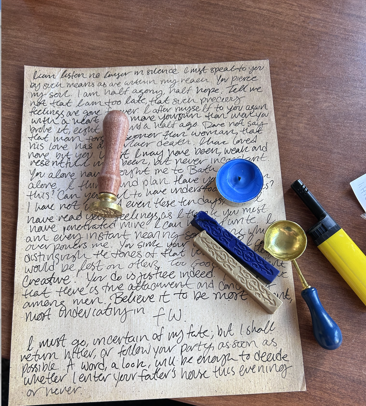Wentworth's Letter to Anne