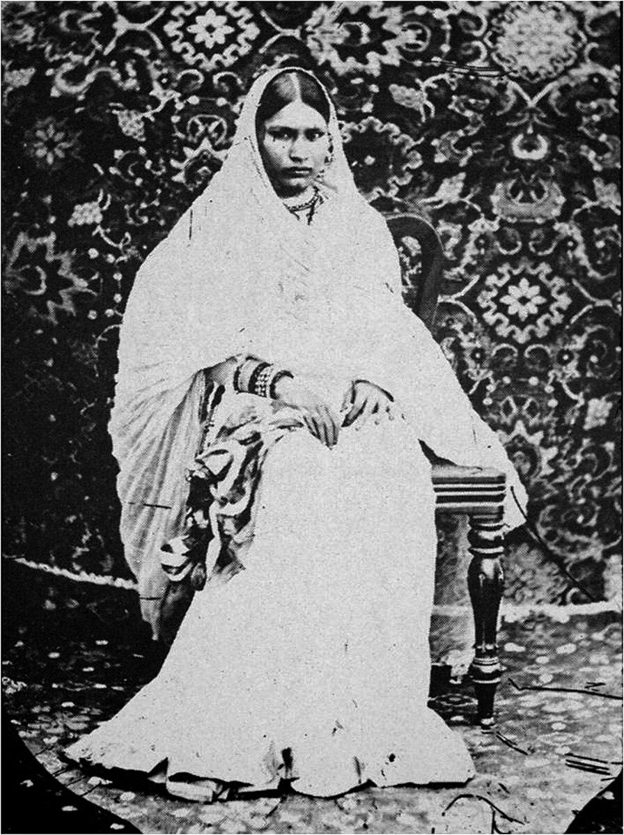 Woman in Mourning Robes