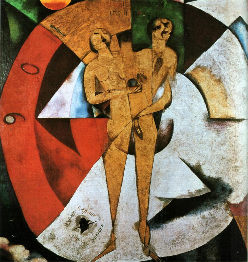 Hommage to Apollinaire/Adam and Eve- Marc Chagall 