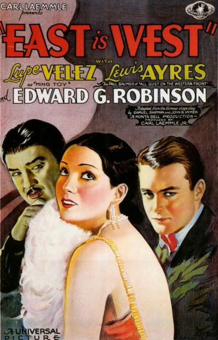 movie poster for film East Is West featuring a woman and two men