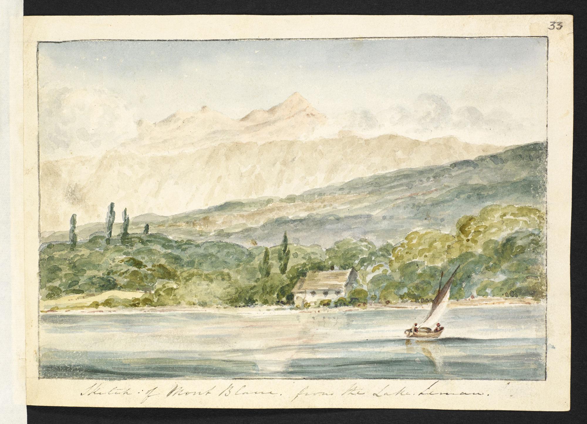 Painting of Mont Blanc by Edward Williams