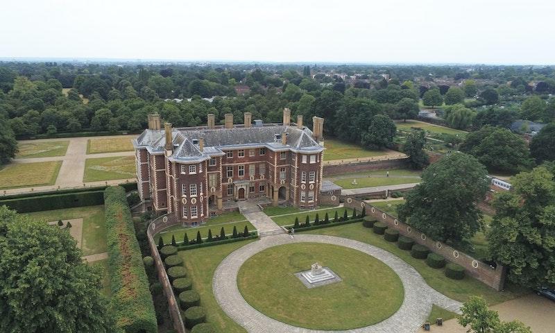 This is Hailsham House, where the characters receive their education.