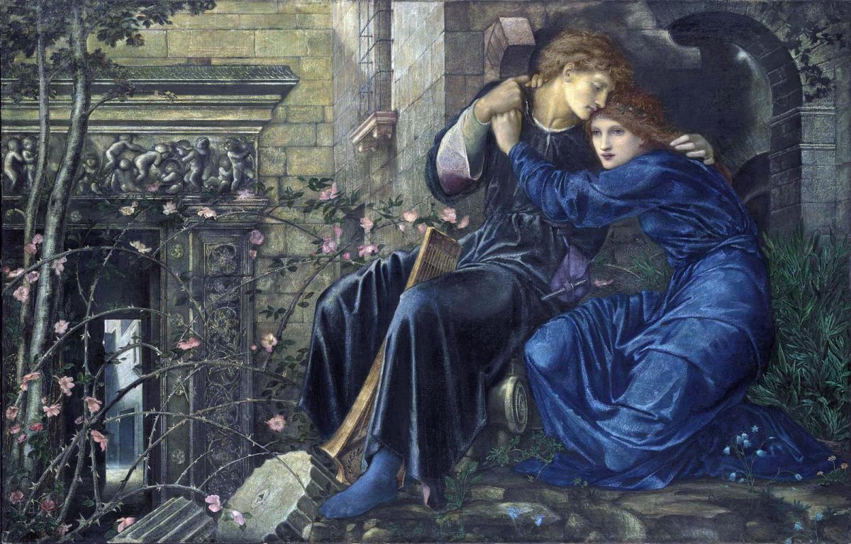 Edward Burne-Jones' 1893 Love Among the Ruins
